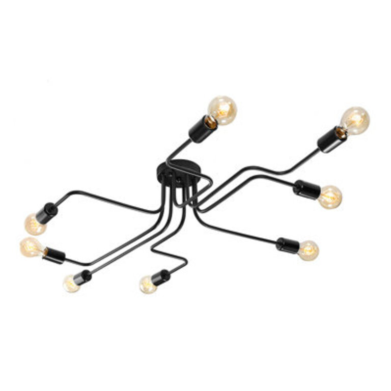 Industrial Semi Flush Mount Ceiling Light Fixture Steampunk Chandelier