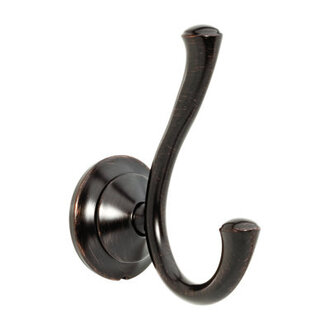 Linden Double Towel Hook Bath Hardware Accessory