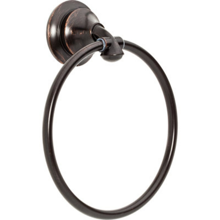 Linden Wall Mount Round Closed Towel Ring Bath Hardware Accessory