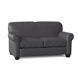 Rasberry 59 Rolled Arm Loveseat