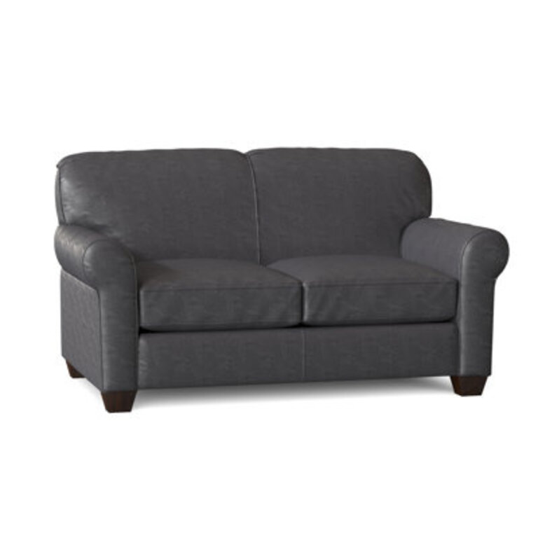 Rasberry 59 Rolled Arm Loveseat