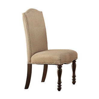 Rosalee Upholstered Side Chair in Beige