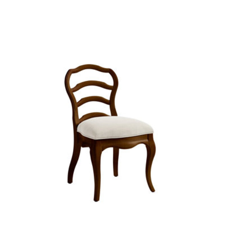 Teaberry Upholstered Ladder Back Side Chair Finish: Midnight Cherry