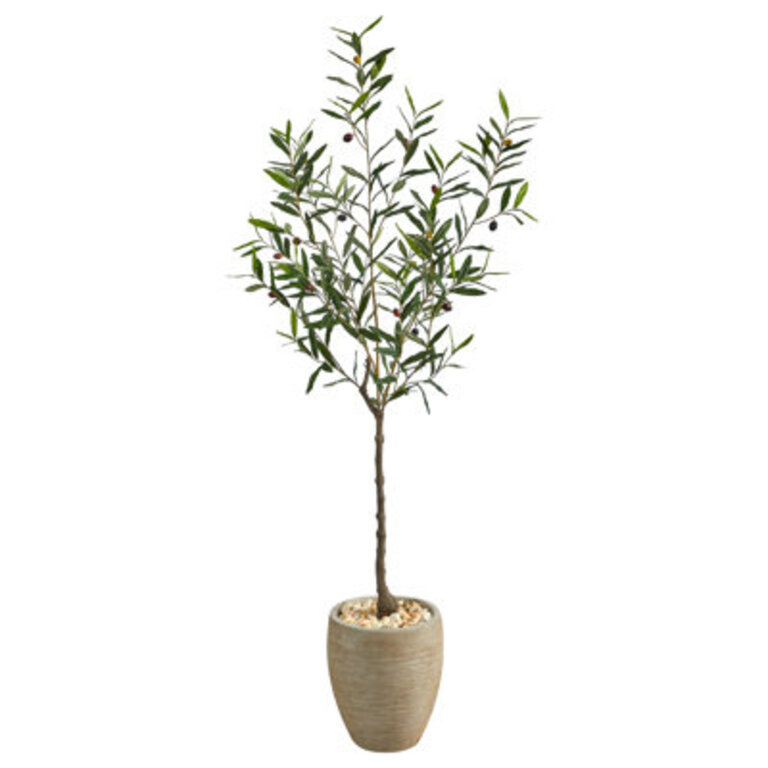 66 Artificial Olive Tree in Planter