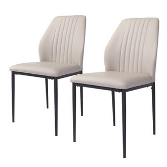 Fronton Leather Wingback Side Chair