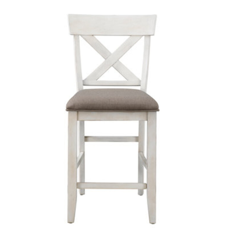 Danian Wool Upholstered Cross Back Side Chair
