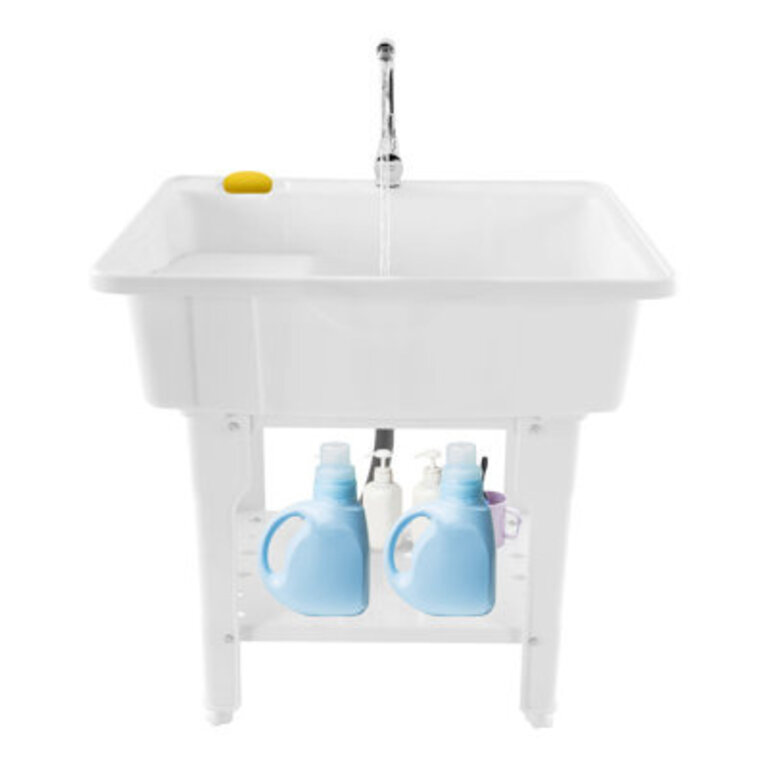 2283 L x 2205 W Free Standing Laundry Sink with Faucet