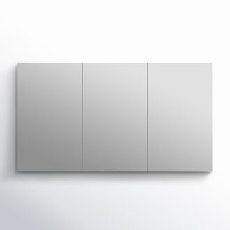 48 W x 26 H Surface Mount Frameless 3 Door Medicine Cabinet and 2 Adjustable Shelves