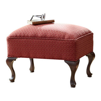 Cottle 22 Wide Rectangle Floral Standard Ottoman