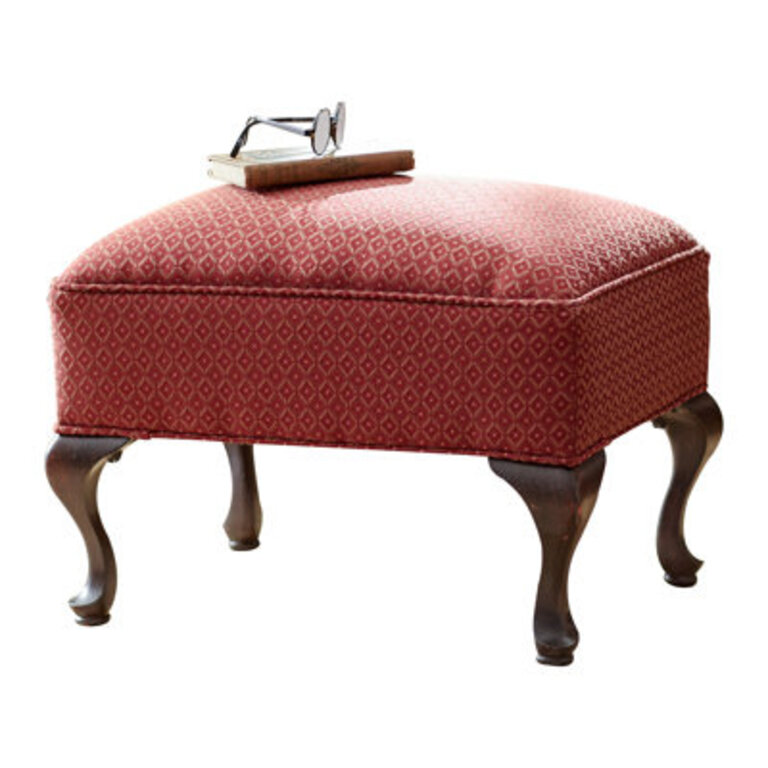 Cottle 22 Wide Rectangle Floral Standard Ottoman