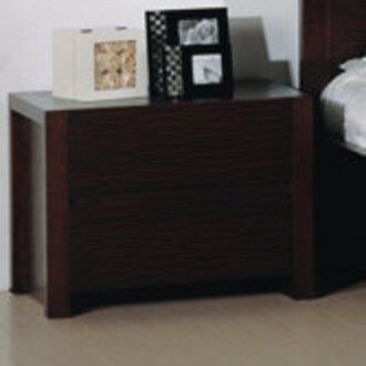 Metro 2 - Drawer Nightstand in Wenge