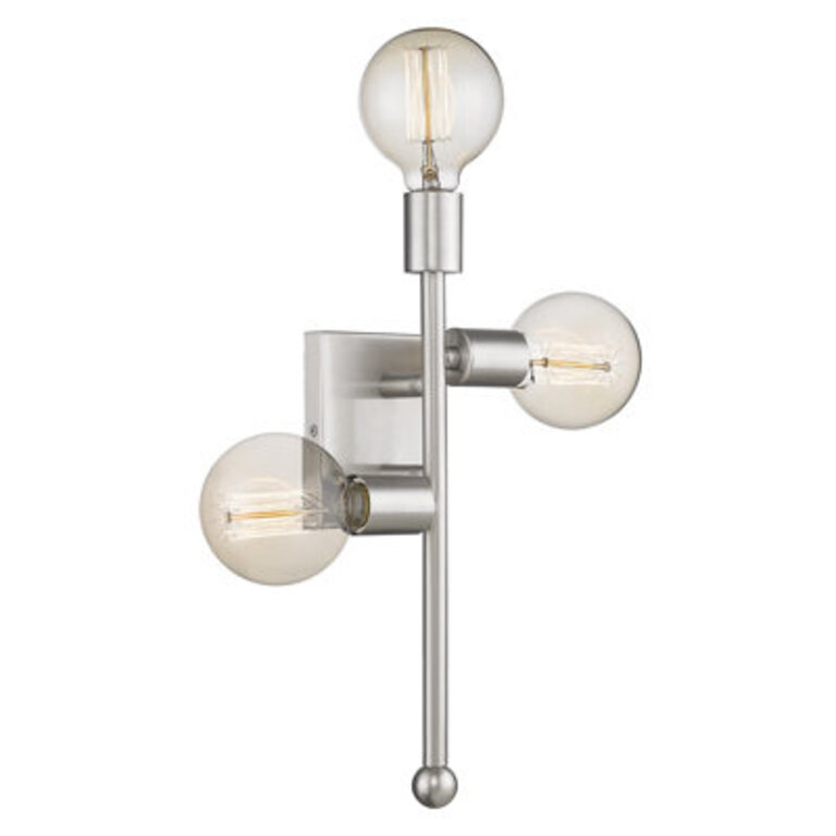 3-Light Vintage Dimmable Wall Sconce