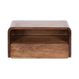 Langley 9 Tall Solid Wood Floating Shelf