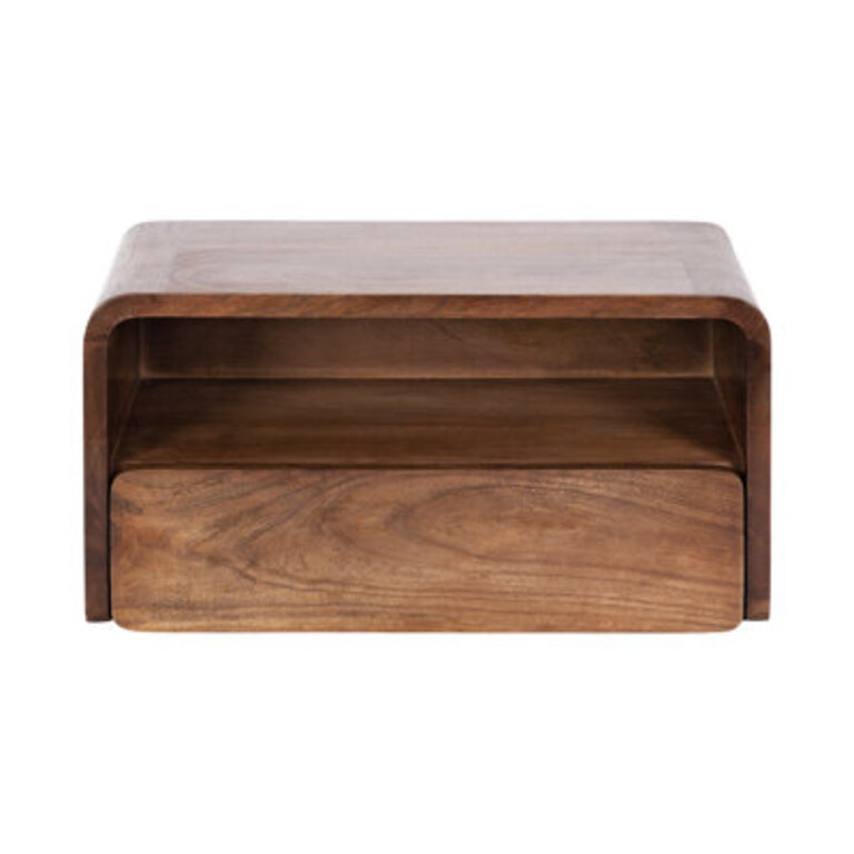 Langley 9 Tall Solid Wood Floating Shelf