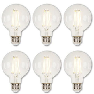 55 Watt 40 Watt Equivalent G25 LED Dimmable Light Bulb Warm White 2700K E26Medium Standard Base