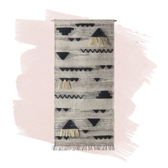 Cotton Wall Hanging with Rod Included