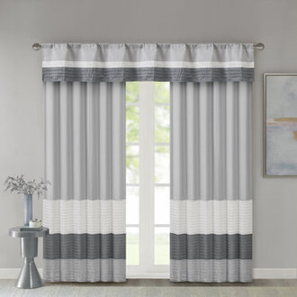 Amherst Polyoni Pintuck Single Window Valance