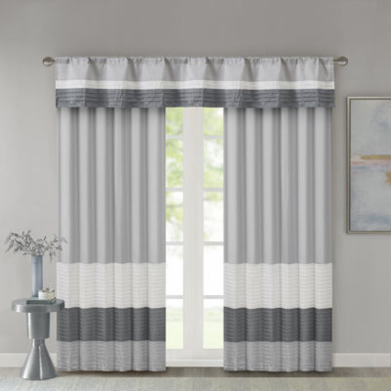 Amherst Polyoni Pintuck Single Window Valance