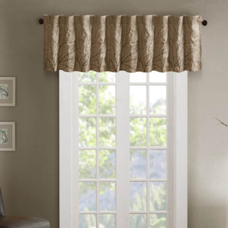 Andora Faux Silk Embroidered Single Window Valance