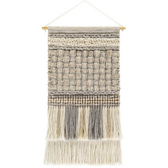 Leigha Wool Wall Hanging with Rod Included