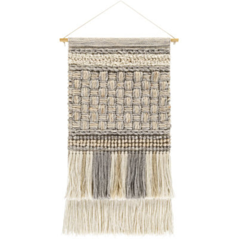 Leigha Wool Wall Hanging with Rod Included