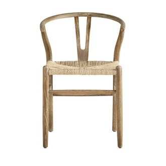 Solid Wood Side Chair in Brown