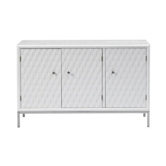 Palma Stainless Steel 3 - Door Accent Cabinet