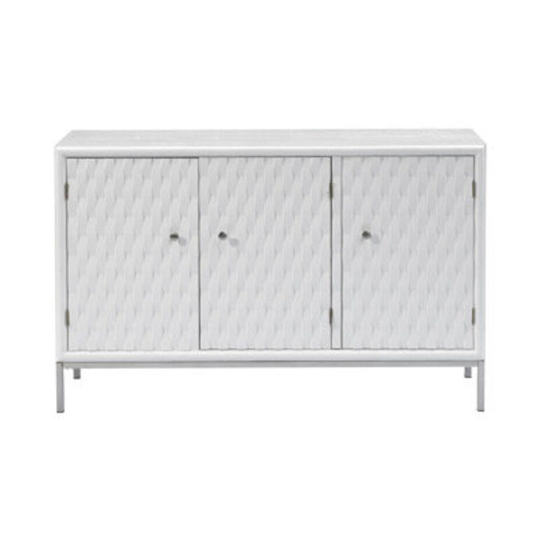 Palma Stainless Steel 3 - Door Accent Cabinet
