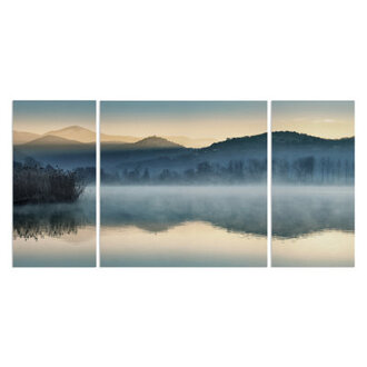 Quiet Morning - 3 Piece Painting Print on Canvas