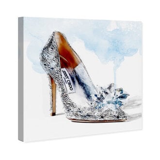 Crystal Shoe - Graphic Art on Canvas