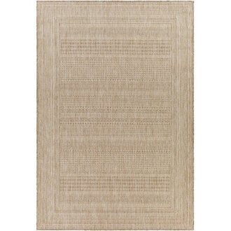 Camar Oriental IndoorOutdoor Area Rug in Khaki