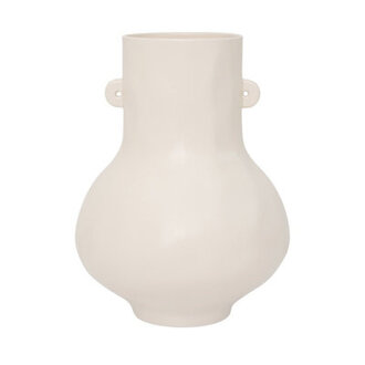 Addieville Beige Ceramic Table Vase