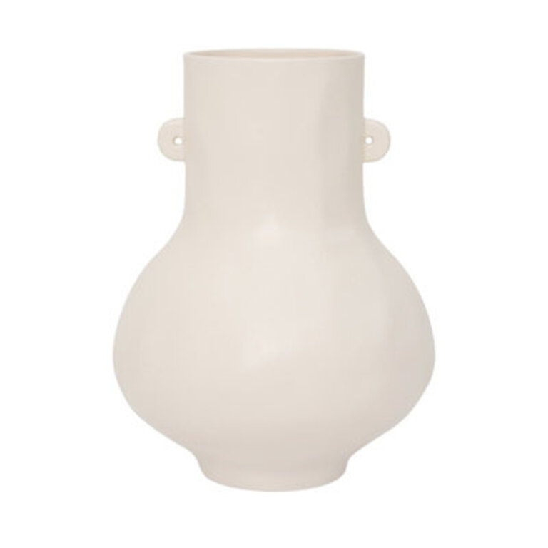 Addieville Beige Ceramic Table Vase