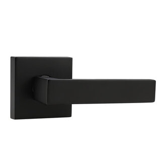 Passage Door Lever with Square Rosette Heavy Duty Solid Levers