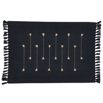 Fringe Line 4 Piece Cotton Placemat Set