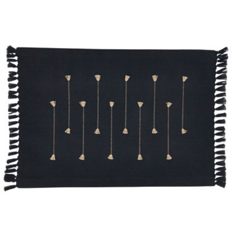 Fringe Line 4 Piece Cotton Placemat Set