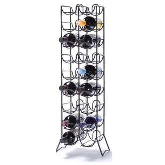 Sequim 18 Bottle Floor Wine Bottle Rack
