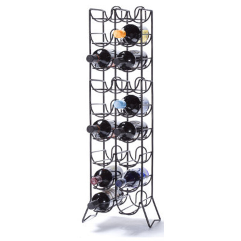 Sequim 18 Bottle Floor Wine Bottle Rack