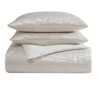 Vera Wang Illusion Ivory Duvet Cover Set