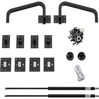 Deluxe Murphy Bed Hardware DIY Kit Alloy Steel Black