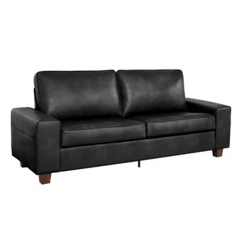 Gilmar 89 Upholstered Vegan Leather Sofa with Square Arms and Storage Pockets
