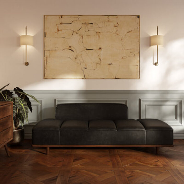 Jasper Full-Grain Genuine Italian Leather Daybed