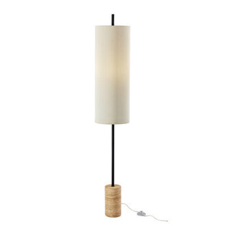 Delmare 605 BrownBlack Column Floor Lamp
