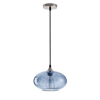 Margery 1 - Light 984 inch Blue Glass Shade Single Globe Pendant Light Fixture