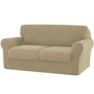 Pizarro Soft Stretch Separate Box Cushion Loveseat Slipcover
