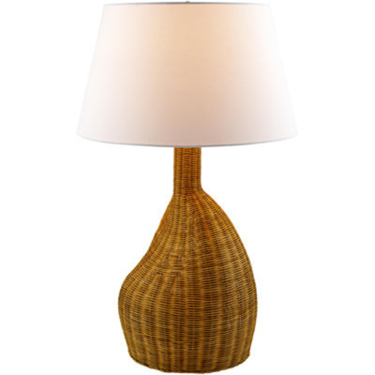 Dehn WickerRattan Table Lamp