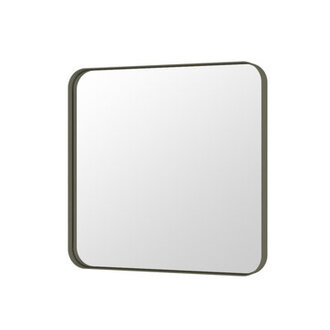 Lesamuel Filleted Corner Wall Mounted Mirror Bathroom Mirror Vanity Wall Mirror With Aluminum Frame