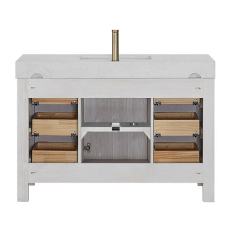 Ambree 48 Single Bathroom Vanity with Composite Stone Top