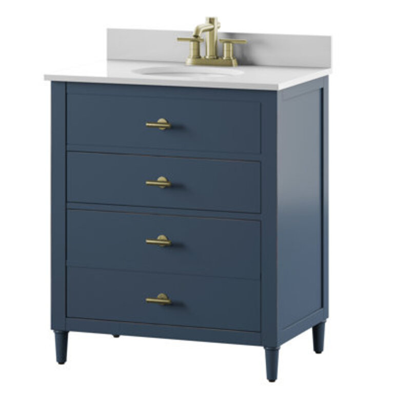 Serena 2988 Single Bathroom Vanity with Ceramic Top