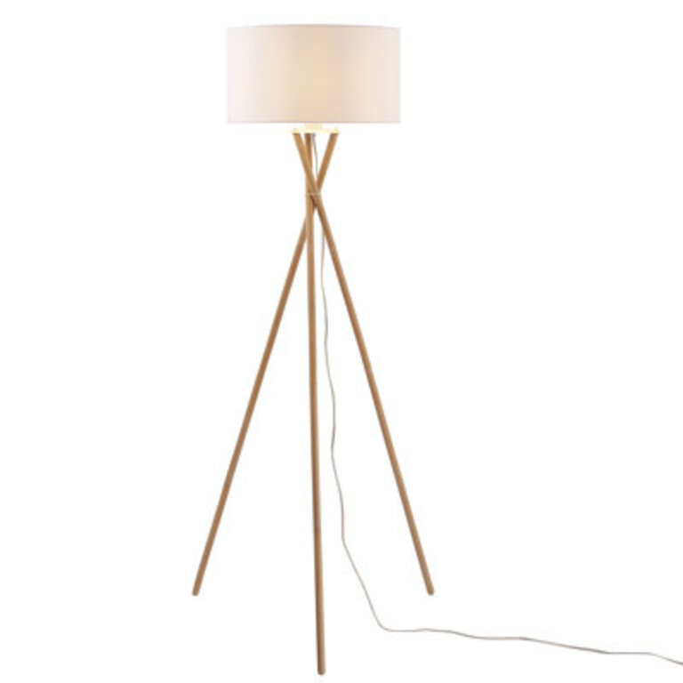 Kennerson 602 Tripod Floor Lamp with Outlet